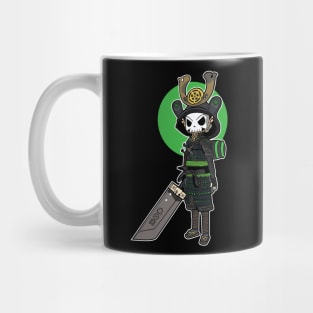 Green Skull Samurai Mug